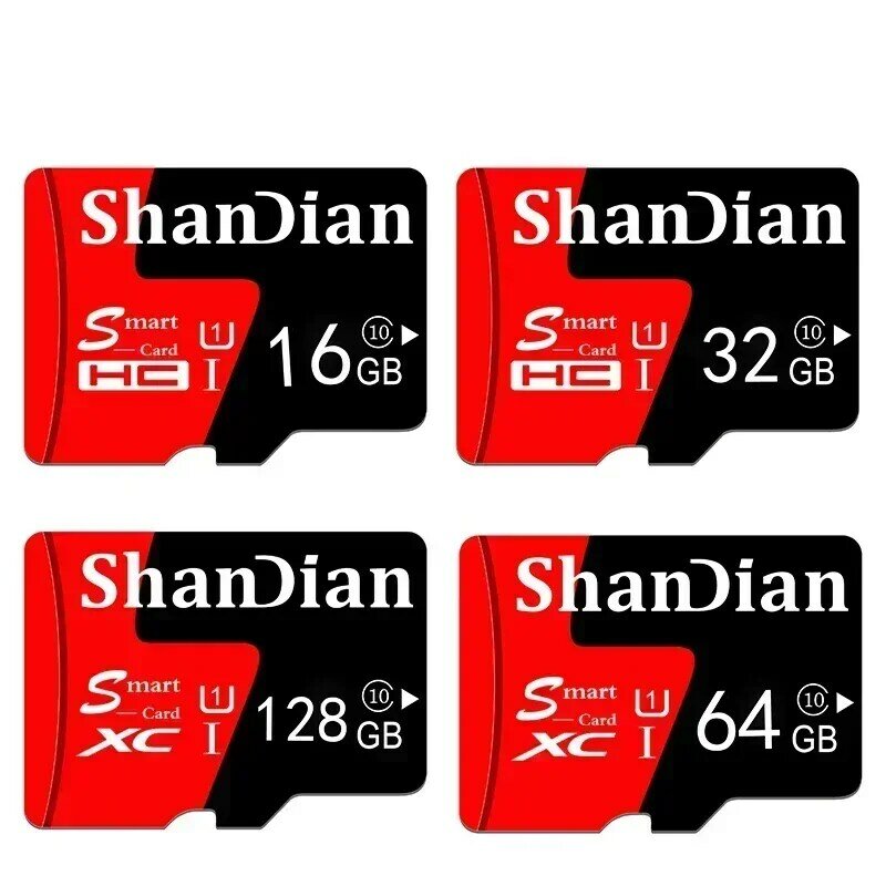 SHANDIAN 오리지널 스마트 SD 메모리 카드, 128GB 플래시 미니 SD Aq10 UHS-I 고속 TF 카드, 모바일 모닝 비즈니스 선물