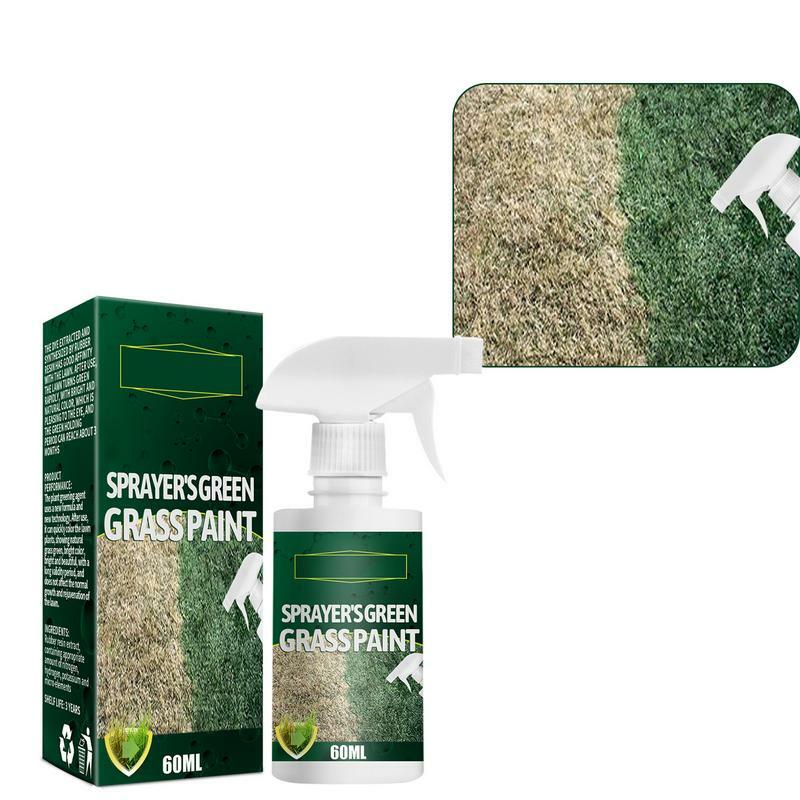 Garden Green Spray Paint 60ml Turf Dye For Grass Painting Pet-Friendly Grass Green Spray For Garden Yard Supplies Lawn Park Turf