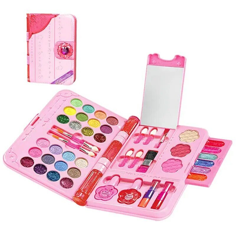 Kids Makeup Sets for Girls Cosmetics Playing Box Princess Makeup Girl Toy Children Princess Pretend Play Games Toy Birthday Gift