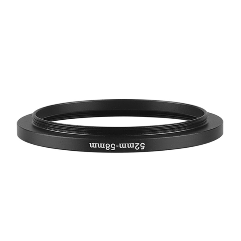 Алюминиевое черное увеличивающее кольцо для фильтра 52 мм-58 мм 52-58 мм 52 до 58 адаптер для фильтра объектива для Canon Nikon Sony DSLR объектива камеры