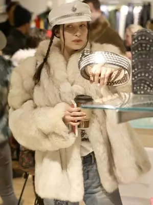 Tao Ting Li Na New Style High-end Fashion Women Faux Fur Coat S83