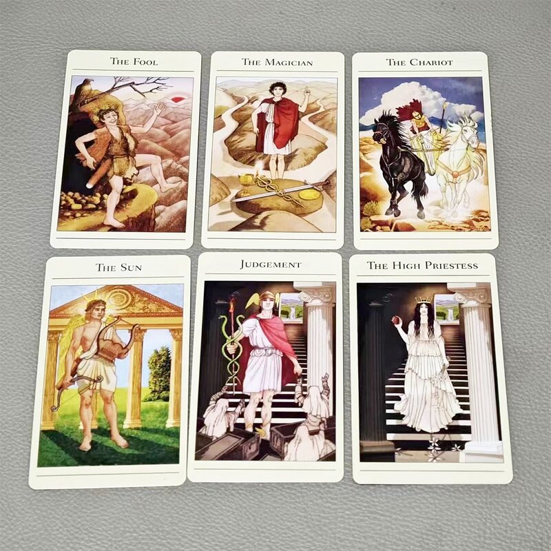 The New Mythic Tarot Deck 78 Pcs Classic Tarot Cards Rider Waite System for Beginners 10.3*6cm