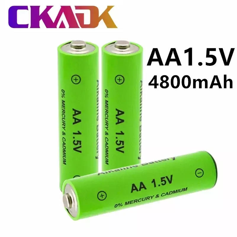 NEW AA Battery 4800 MAh Rechargeable Battery NI-MH 1.5 V AA Battery for Clocks, Mice, Computers, Toys Etc.