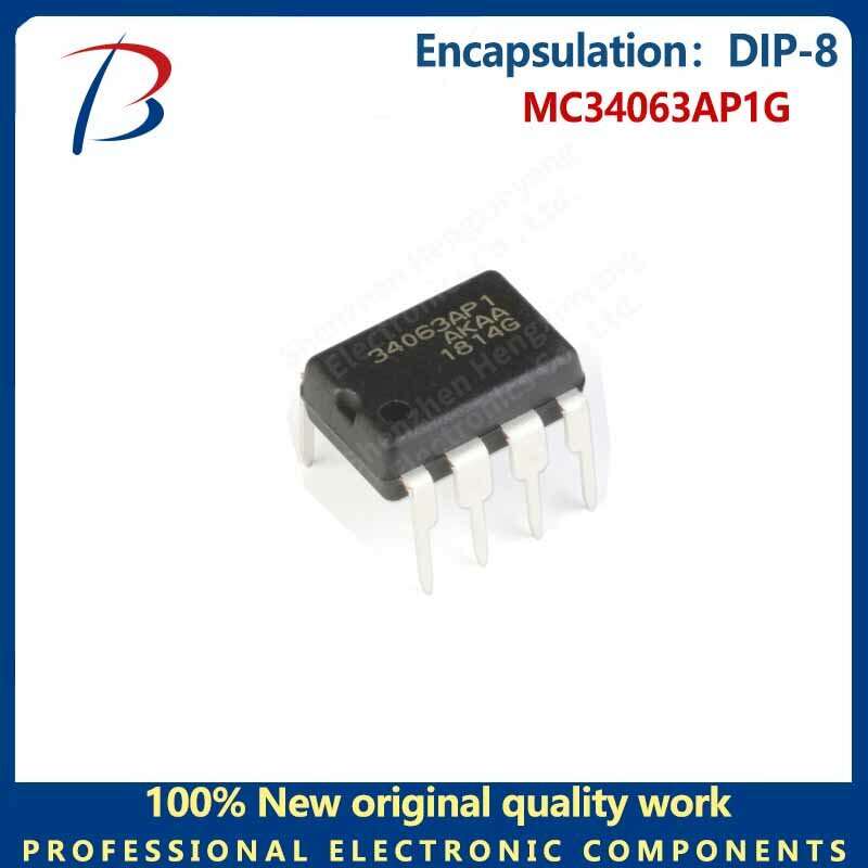 Chip regulador de fase inversa, paquete DIP-8, 1,5 a, 10 piezas, MC34063AP1G