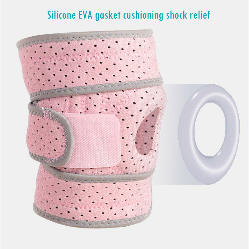 Fitness silicone primavera joelho completo cinta patela apoio medial forte proteção de compressão menisco correndo almofadas esportivas