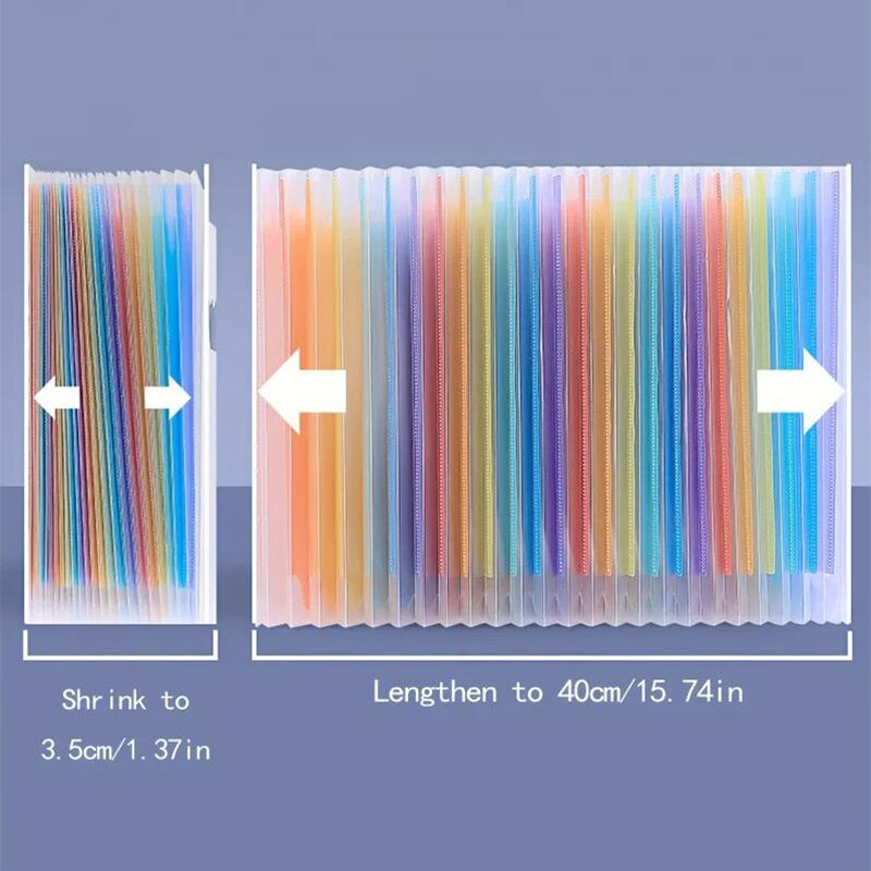 A4 Letter Rainbow Multi Layer Vertical Storage File Holder with Index Label 25 Layers 2000 Sheets Paper Storage School Office