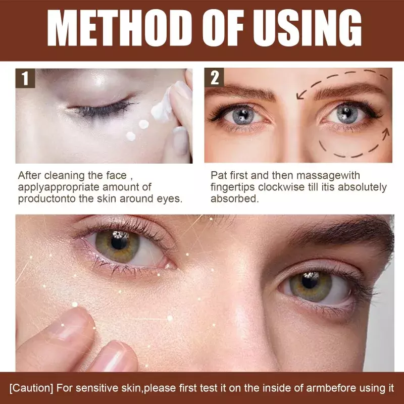 Multi-effects Wrinkle Removal Anti Aging Tightening Puffiness Eye Cream Repair Under Anti-Fine Lines Eye Skin Care Beauty Gel