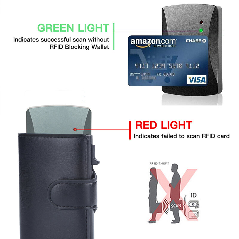 Nome personalizzato Rfid porta carte di credito portafogli uomo donna regalo Magic Trifold Leather Slim Mini portafoglio fermasoldi borsa Walet
