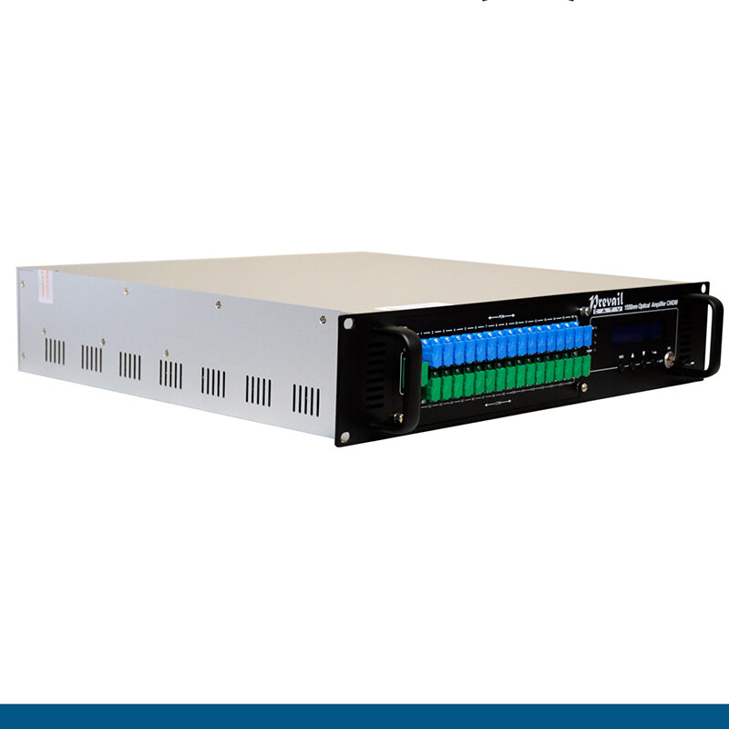Amplificateur à Fibre FTTH à Dopée Erbium 1550nm, CATV/EDFA, 16x22db, Sortie + WDM (Multiplexosphate de Division de Longueur d'Onde Optique) + Transmission