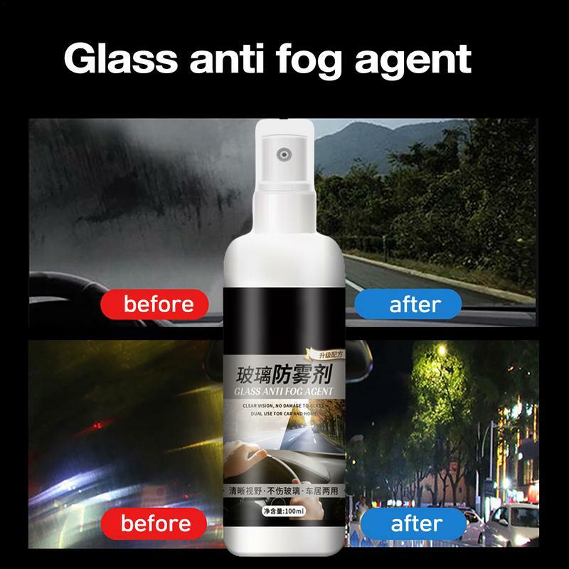 Anti-Fog Defogger para pára-brisa do carro, Glass Defogger, duradouro, nebulização, visão clara, interior, acessórios automotivos, inverno