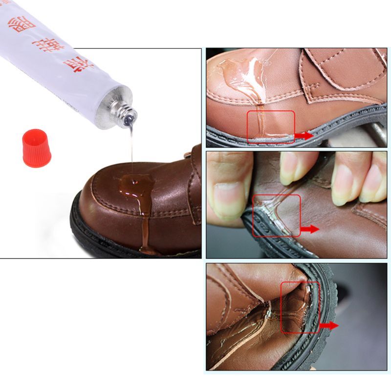 Y1UB Heldere superlijm voor leren schoenen Canvasschoenen Sneaker Sandaal Home Repair Tool