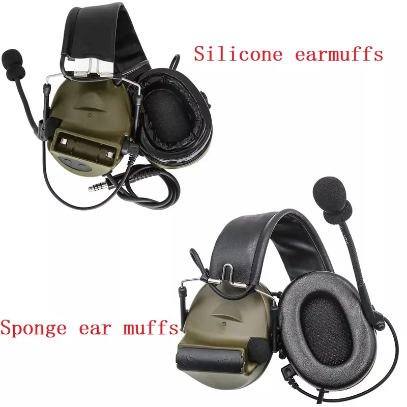 HEARGEAR COM Headset Walkie Talkie bantalan telinga Gel pengganti untuk Headset taktis COMTAC I II III menembak berburu Headphon