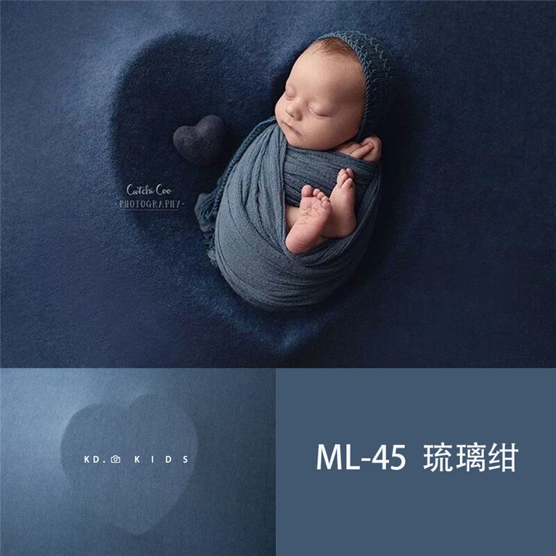 Fotografia Props cobertor para o recém-nascido, tecido macio fundo, várias cores, pano de fundo elástico, Studio Foto Acessórios, 150*160 centímetros