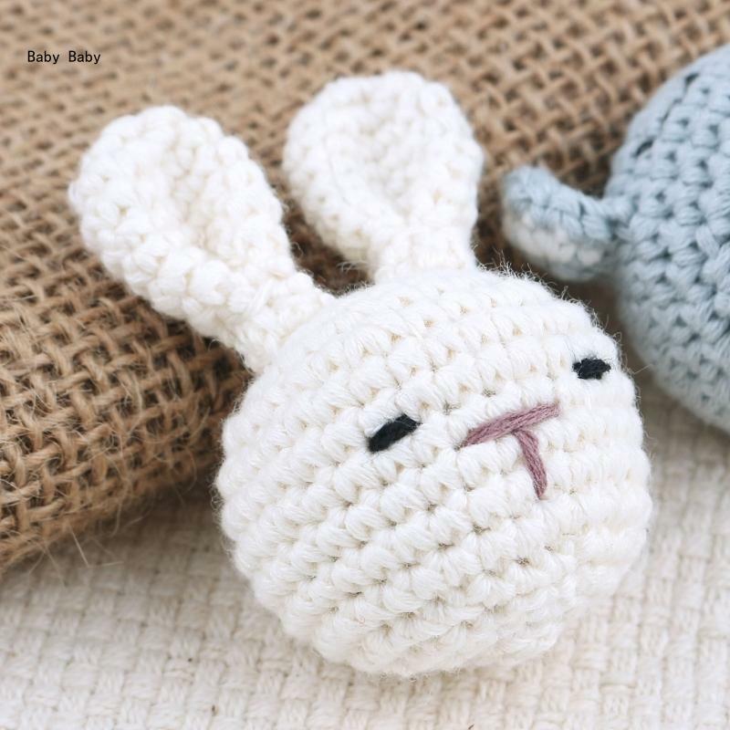Perles à tricoter en forme d'animal au Crochet, bricolage chaîne sucette pour bébé, Design mignon Q81A