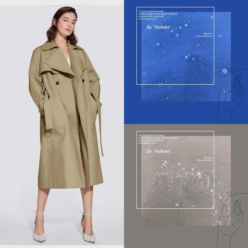 Taslon jaket kerut nilon kain nilon anti air jaket penolak air, jaket bulu angsa, kain mantel Eropa dan Amerika