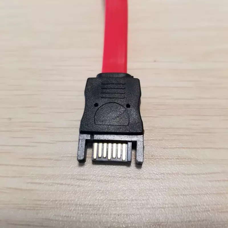 Fest Dirve SATA Daten Verlängerung Serielle Power Kabel Männlich zu Weiblich Rot 10cm