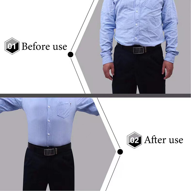 Liguero clásico para hombre, cinturón con Clips de bloqueo antideslizantes, accesorio de utilidad para camisa de negocios y oficina, 1 par