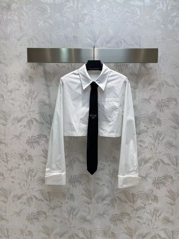 High end quality women's fashion shirt, luxurious and high-quality letter belt,wide tie shirt, denim belt, luxurious brand shirt