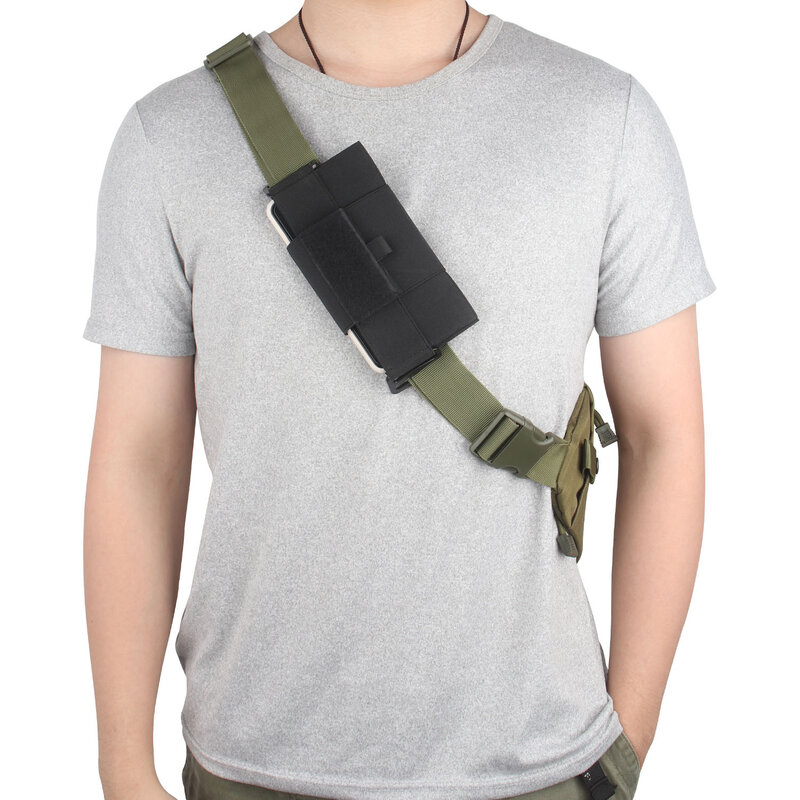 Tático molle edc bolsa mochila alça de ombro cinto pacote cintura caso titular do telefone militar esportes ao ar livre caça saco
