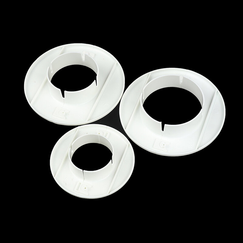 3 Sizes Air Conditioning Hole Cover Round Wall Reserved Hole Air Vent Plastic Decorative Cap