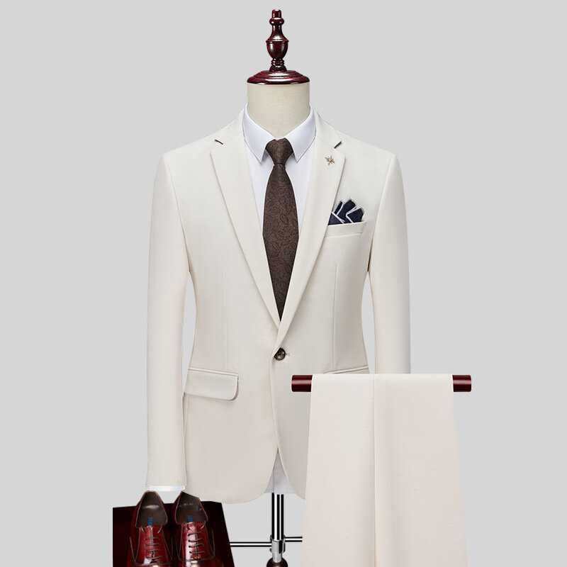LH117 traje de dos piezas para hombre, traje de negocios, traje pequeño