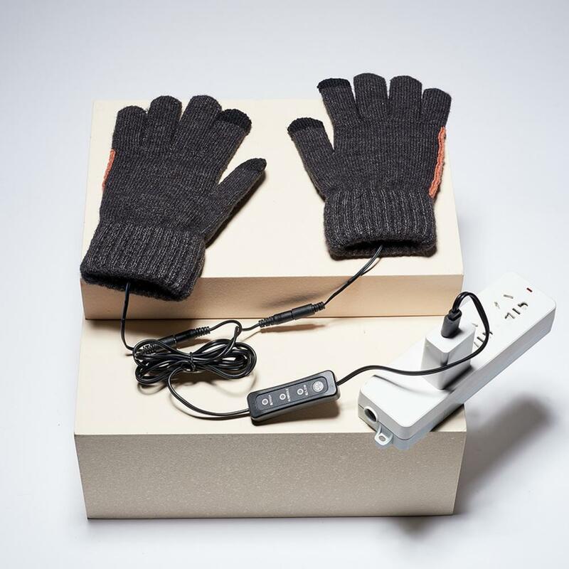 Guantes de invierno suaves para pantalla táctil, guantes gruesos para ciclismo al aire libre, para uso diario, 1 par