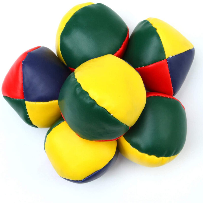 Bolas de malabarismo duráveis suaves para iniciantes, kit de bola ponderada, 3 pcs, 6pcs