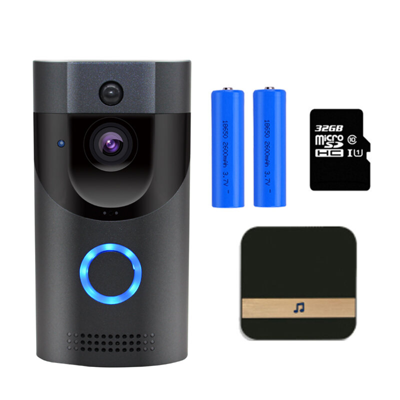 Video Deurbel Camera 720P Hd Wifi Deurbel Draadloos Bedienbare Bewegingsdetector Audio & Speaker Nachtzicht Voor Ios & Android