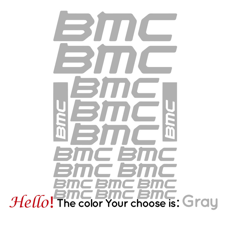 Bmc vinyl aufkleber für rennrad rahmen aufkleber, fahrrad aufkleber zubehör, 1 set diy dekorative fahrrad aufkleber