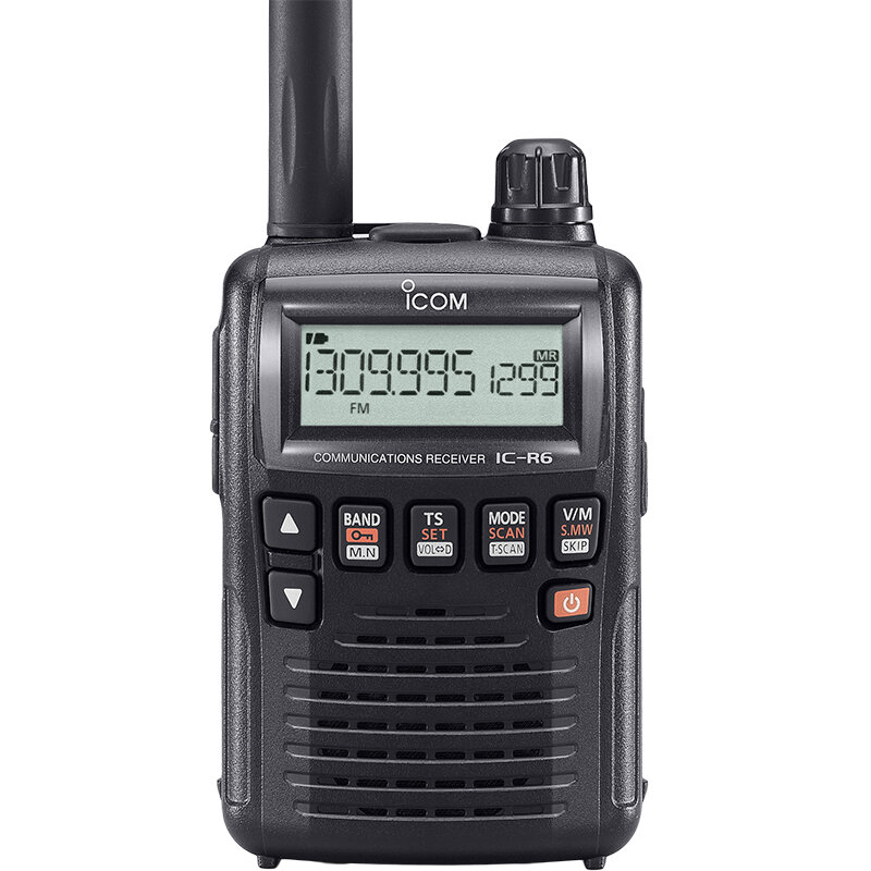 IC-R6ハンドヘルドam/fm受信機ラジオ、ブロードバンド、0.1-1309mhz