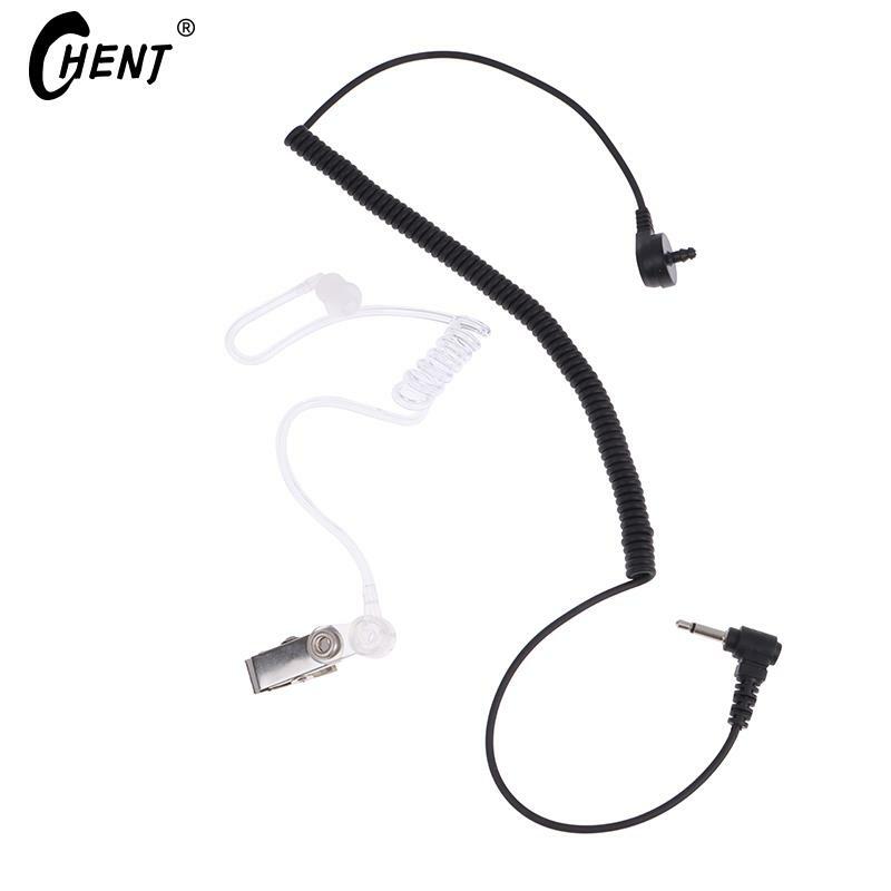 3,5mm gebogener einzelner Hörluftkanal-Kopfhörer-Gegensprechanlage externes einzelnes Hör kopfhörer-Kopfhörer kabel