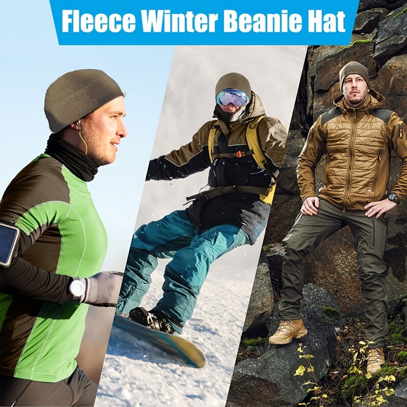 2023 neue Unisex wind dichte Polar Fleece warme Mütze Hut Kappe männliche Winter Ski Radsport Mütze Hut für Frauen Ullies Hip Hop Hüte