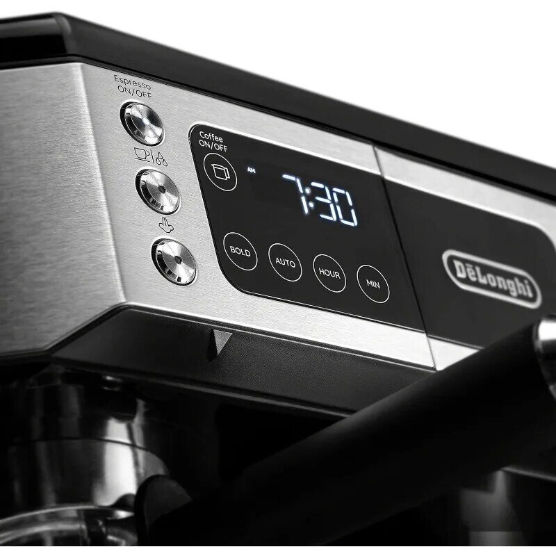 Macchina da caffè combinata All-in-One e macchina per caffè Espresso + montalatte regolabile avanzato per Cappuccino e Latte + caffè in vetro