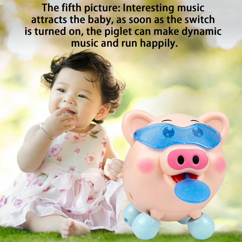 Brinquedo de porco elétrico crianças brinquedos interativos voz sensing brinquedo com luzes e música educação precoce brinquedos para crianças crianças cão/