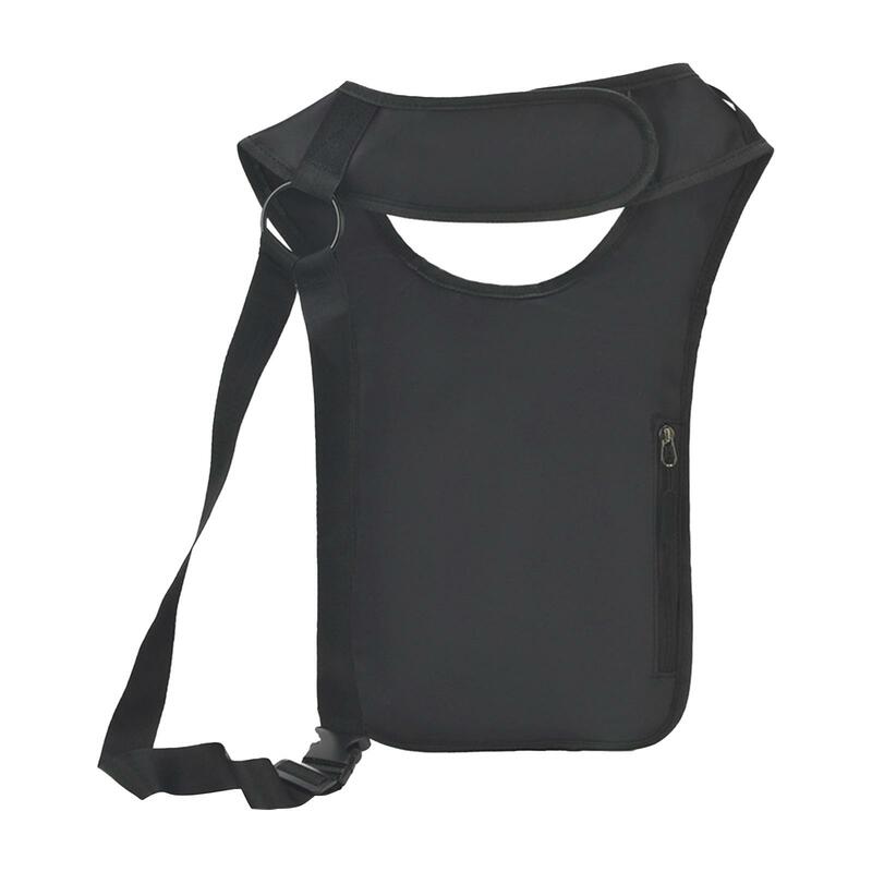 Ukryta torba na ramię mężczyźni kobiety regulowana czarny portfel wiele kieszeni torba inspektor futerał na telefon do pracy na zewnątrz