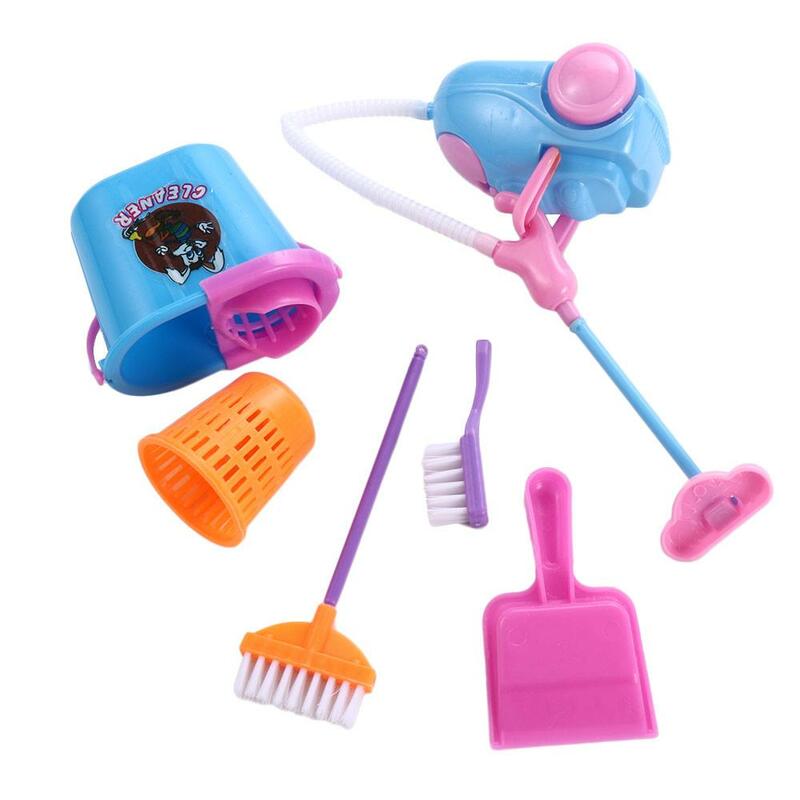 Mini outils de lavage miniatures en plastique, meubles de maison, courses, 9 pièces Outil de livres miniatures, meubles, jouets, ménage