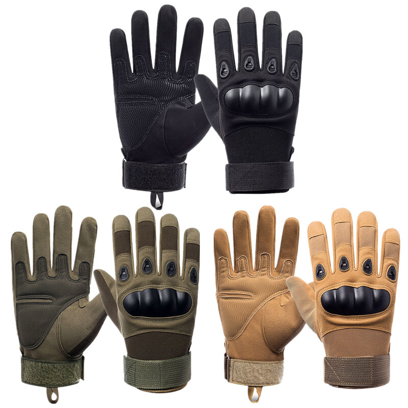 Gants militaires à coque rigide Eagle DulGloves pour hommes, protection transfrontalière, entraînement de moto à cinq doigts, fitness, ventilateur, noir