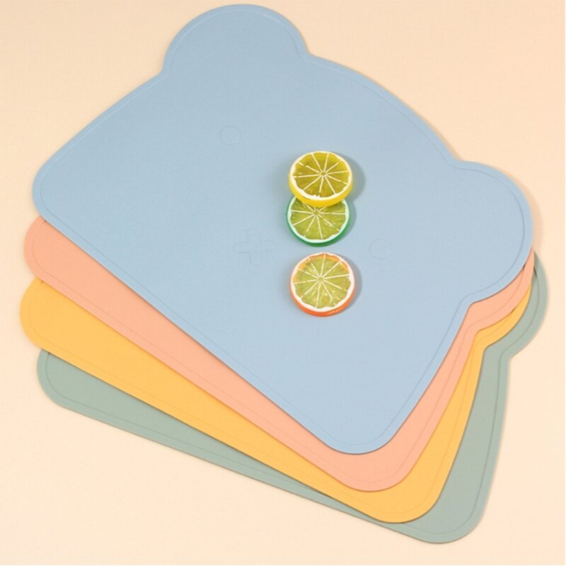 Reusable Mat Kids Silicone Placemat Baby Placemats for Kids Toddler Children
