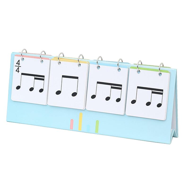 Musical Notation Learning Card Reusable Education Learning Materials Flash Cards Music Rhythm Card for Piano Guitar Training