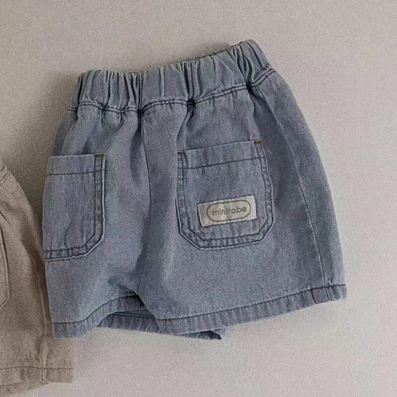 Pantalones cortos de mezclilla para bebé, Shorts Vintage de algodón, a la moda, novedad de verano 2023