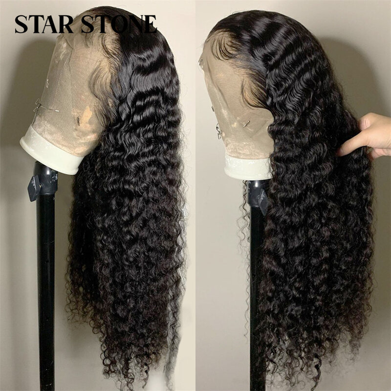 Deep Wave Wig 13x4 Lace Frontal Wig Human Hair Natural Hairline Peruvian Remy Deep Curly Short Bob Lace Wig Preplucked Baby Hair