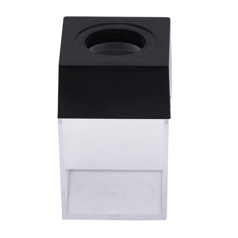 Clear Clip Holder Storage Organizer Box Dispenser Case Portable Desk Square Bead Clear Container Holders