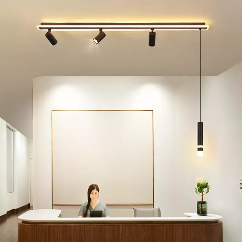 Lampu gantung pintar ruang makan Modern, lampu gantung Salon dekorasi lampu gantung untuk lampu langit-langit ruang tamu