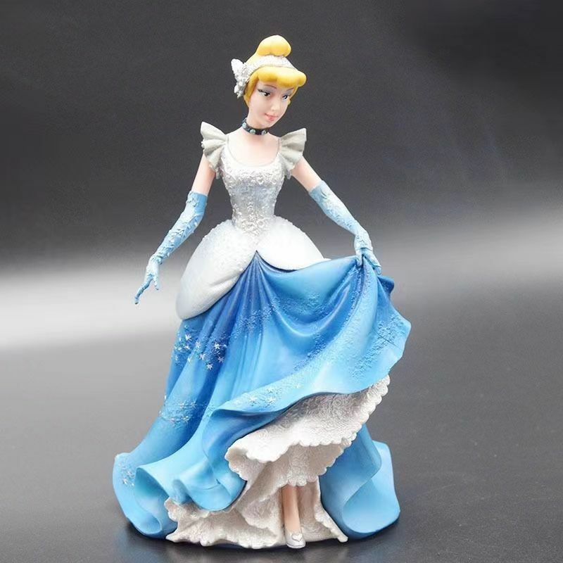 20cm Disney Rapunzel Jasmine Snow White Figure Toy Resin Ornaments Doll Gift Room Decoration Anime Action Model Children's Gifts