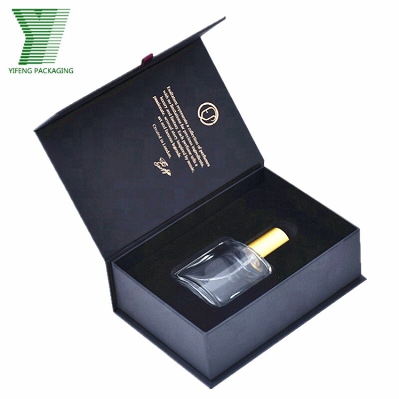 Papelão Caixas Inserir Frankincense Papel Embalagem Caixa De Presente para Perfume, Copo De Vidro Magnético, Óleo Essencial, Produto Personalizado