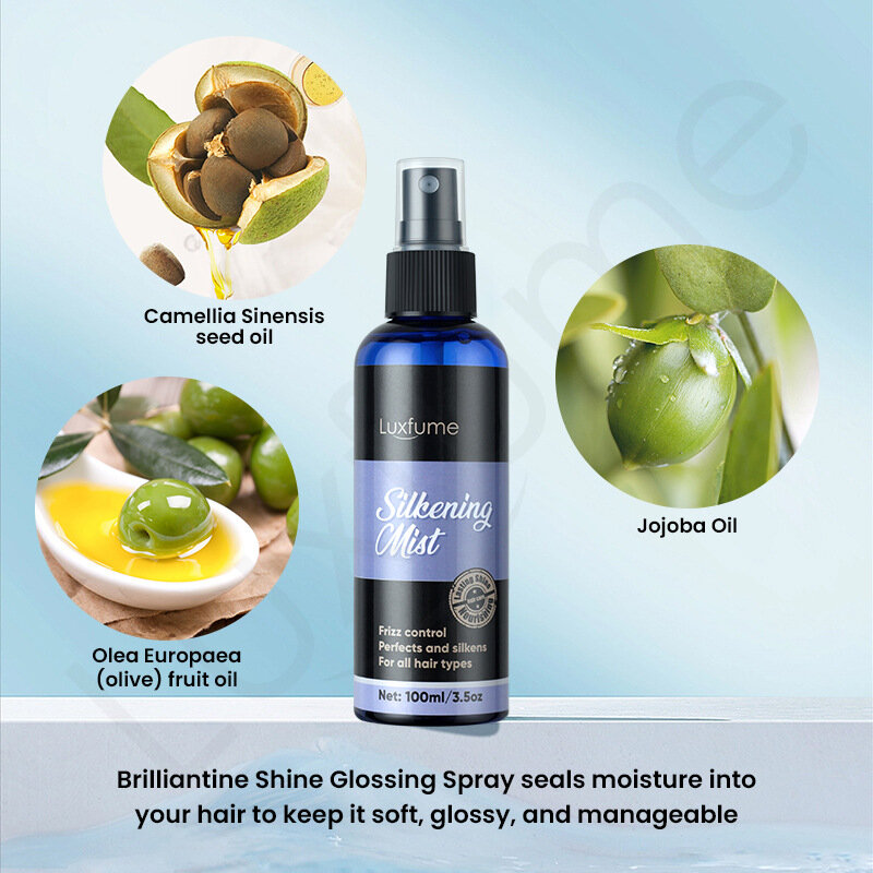 Spray capillaire Silkening Mist, masque réparateur pour cheveux abîmés, améliore les cheveux rugueux et abîmés, lisse, nourrit, soigne tous les cheveux