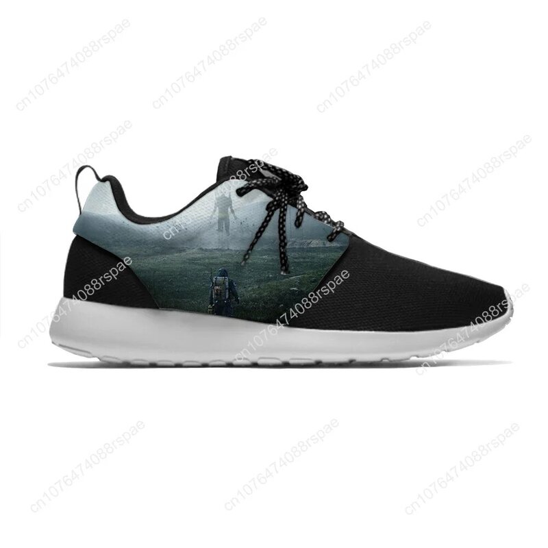 Game Death Stranding Hot Funny Fashion personality Sport Running Shoes Lightweight Breathable 3D Printed Men women Mesh Sneakers