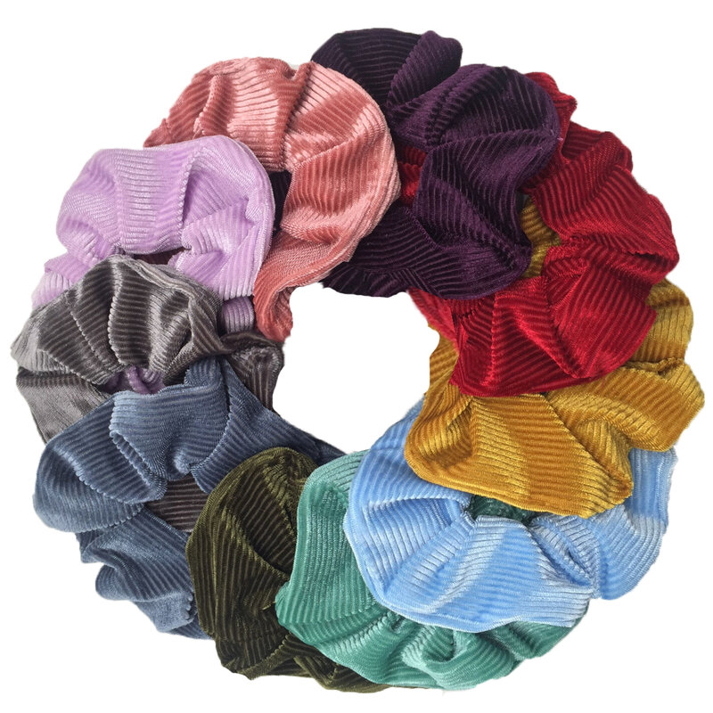 Velvet Solid Color Hair Scrunchies para mulheres, Headband, Pack, Headband, Mulher, Acessórios de cabelo, Pack, 10 Pcs, 6 Pcs, 1Pc