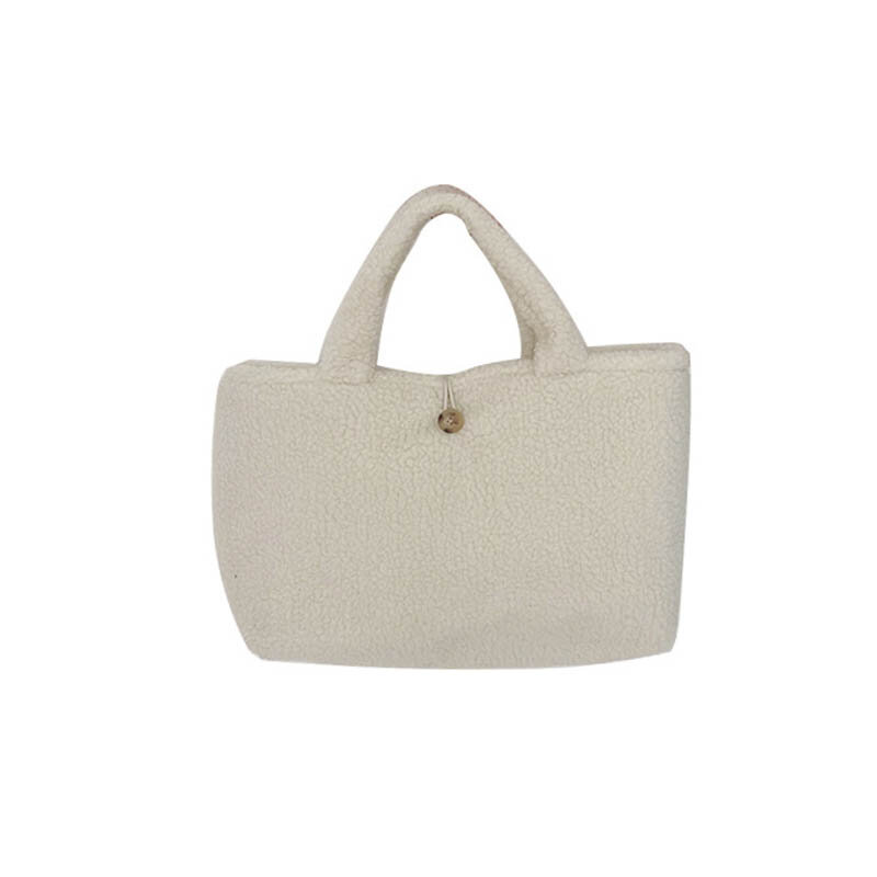 Winter Plush Handbag Women Hand Tote 2022 New Brand Hand Bags Soft Shopping Bag Large Capacity Designer Women Bags