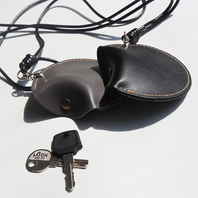 Mini bolsa de almacenamiento de auriculares con nombre personalizado, monedero portátil de oficina de negocios con correa para grabar iniciales, billetera creativa de lujo para llaves
